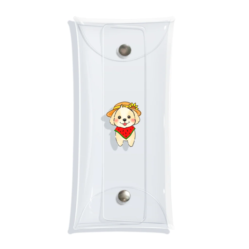 Link0723の夏マルプーちゃん Clear Multipurpose Case