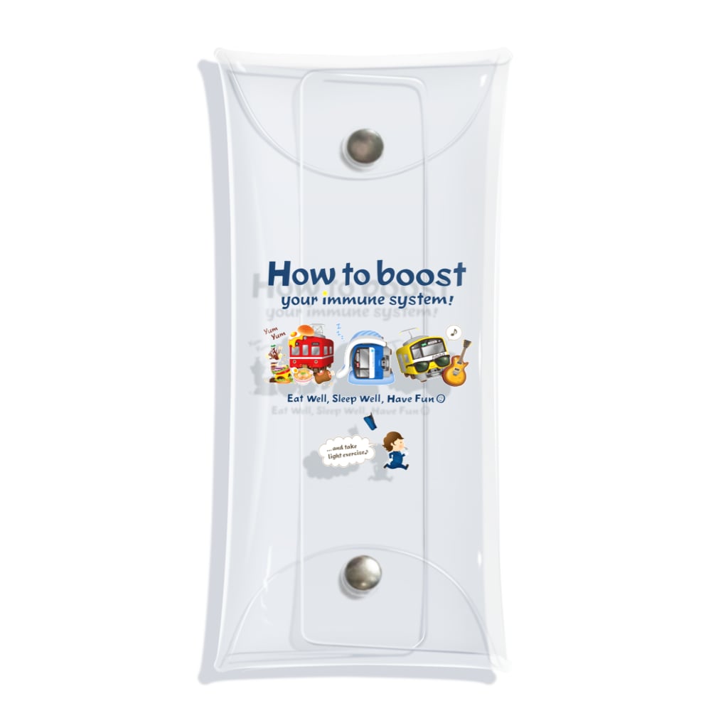 Train Kids! SOUVENIR SHOPの元気の秘訣 !  Clear Multipurpose Case