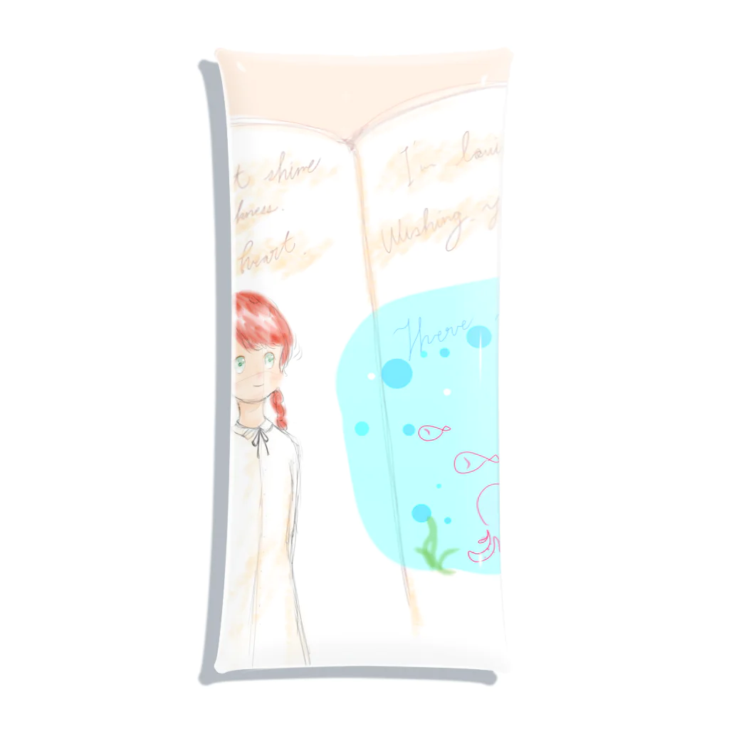 rukamoの赤毛の女の子 Clear Multipurpose Case