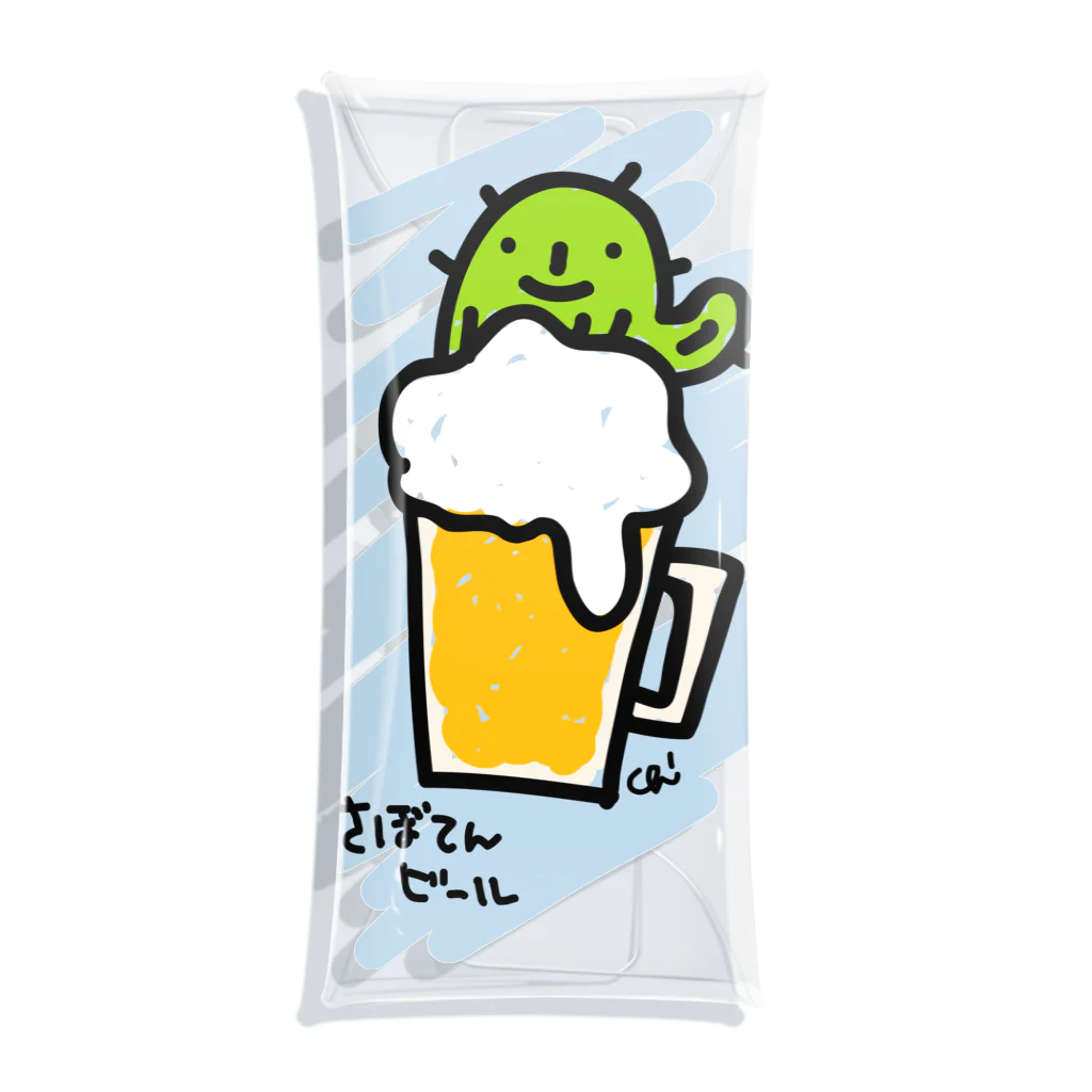 chizuruのさぼてんビール Clear Multipurpose Case