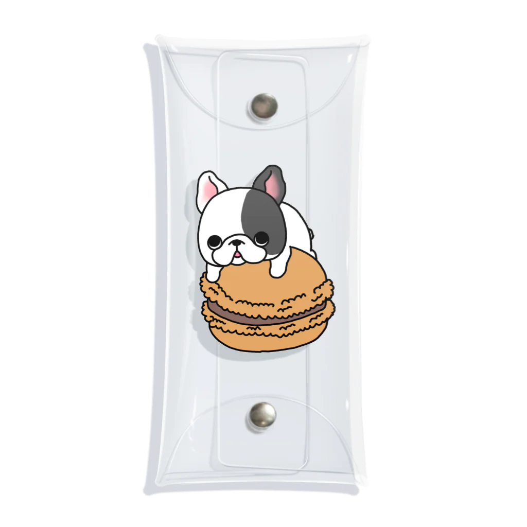 2216studioのマカロン大好きフレブルちゃん。ヒダリパンチ。 Clear Multipurpose Case