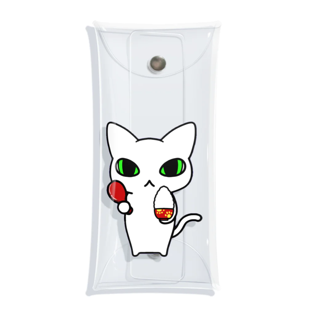 はるかのしれねこ。「ごはん。」 Clear Multipurpose Case