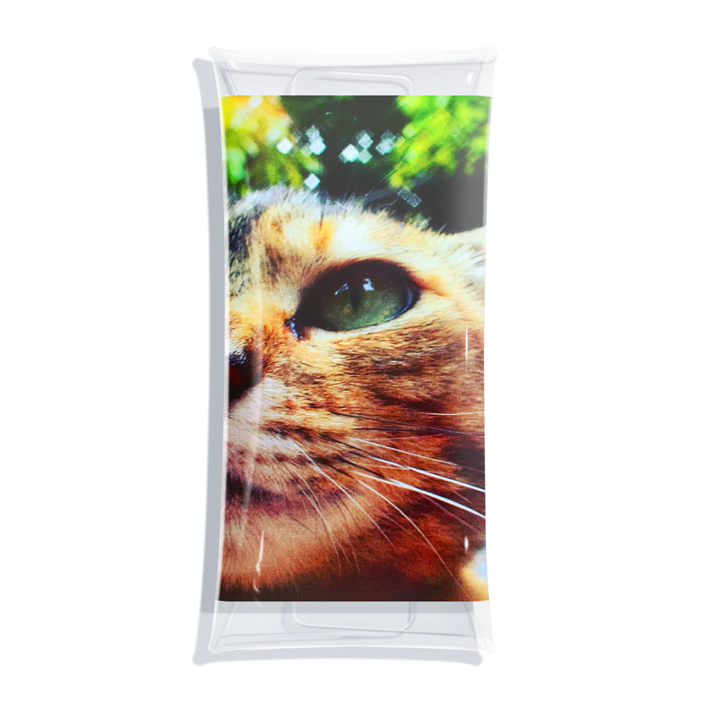 電気羊研究所science&GAMEの公園猫　 Clear Multipurpose Case