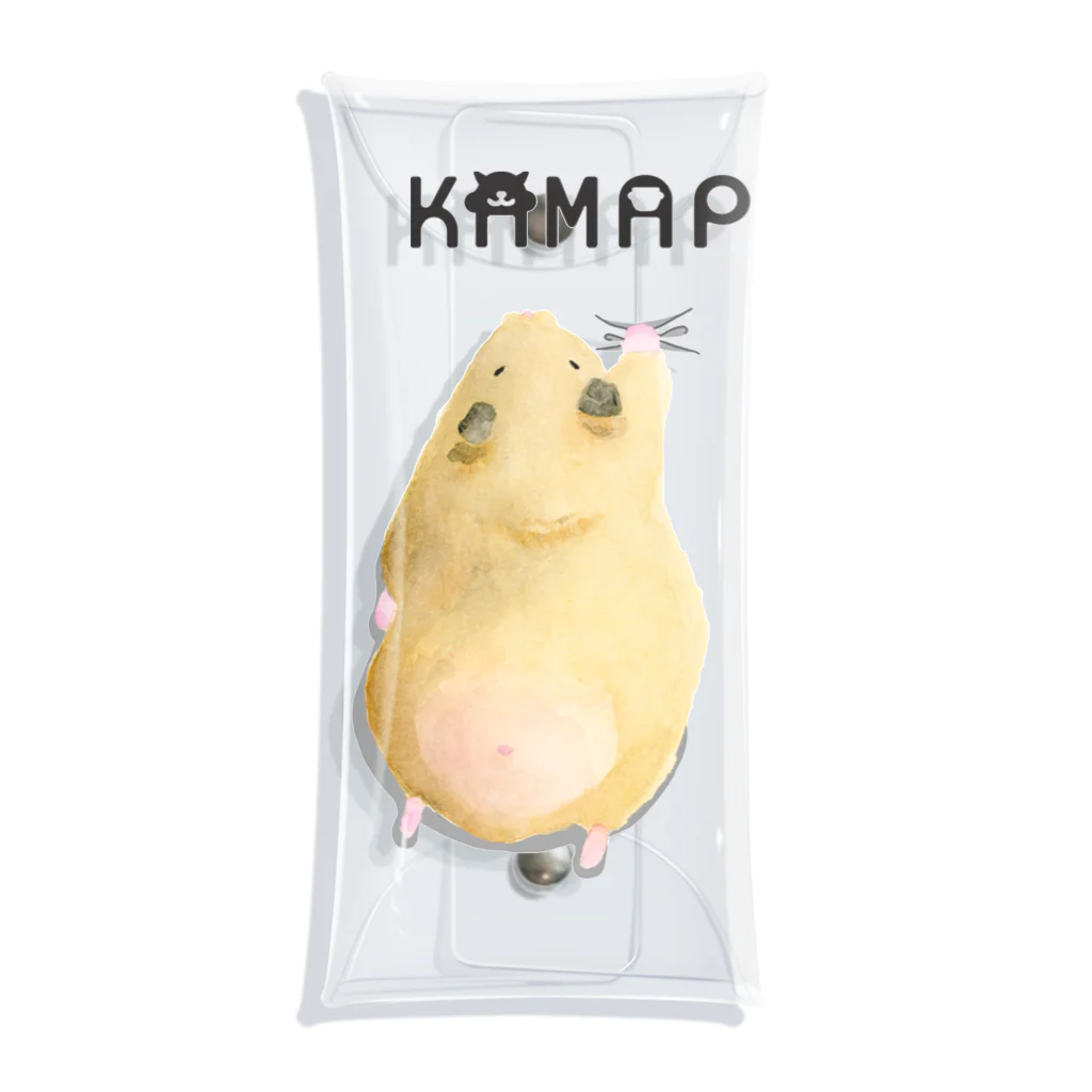 KAMAP ＆ Ricaの【KAMAP】ぎゅっとキンクマハムスター クリアマルチケース