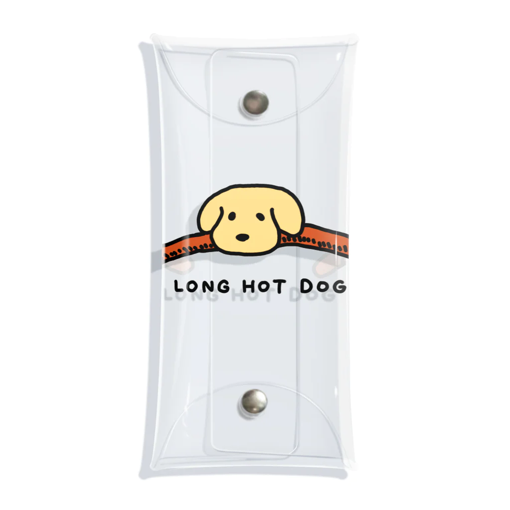 電気鰻雑貨のロングホットドッグ！（LONG HOT DOG） クリアマルチケース