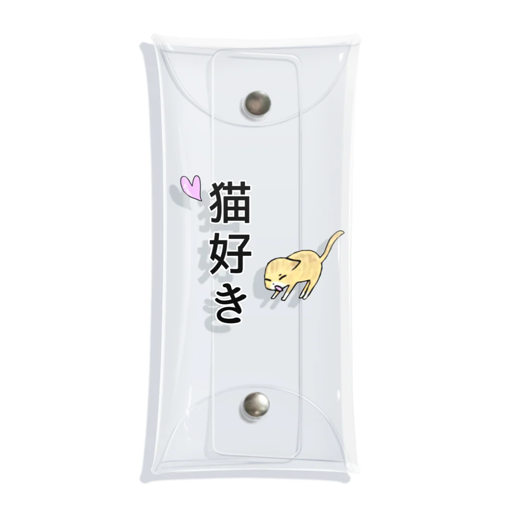 さことこ『カワウソのうに』の猫好き(あくびver.) Clear Multipurpose Case