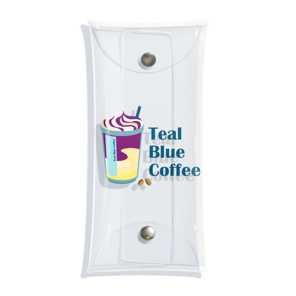 Teal Blue CoffeeのAutumn Fair_frappe logo Clear Multipurpose Case