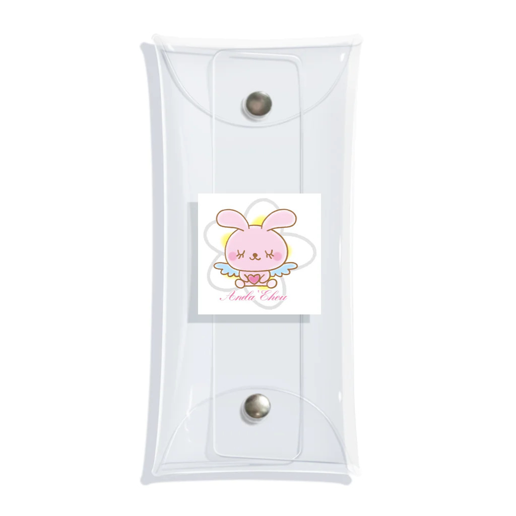 Anela’Eheuの天使のうさぎハピバニちゃん Clear Multipurpose Case