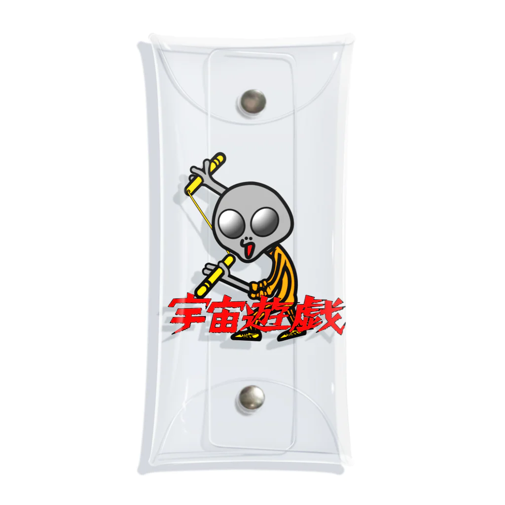 オリジナルデザインTシャツ　SMOKIN'の宇宙遊戯　ヌンチャクポーズ Clear Multipurpose Case