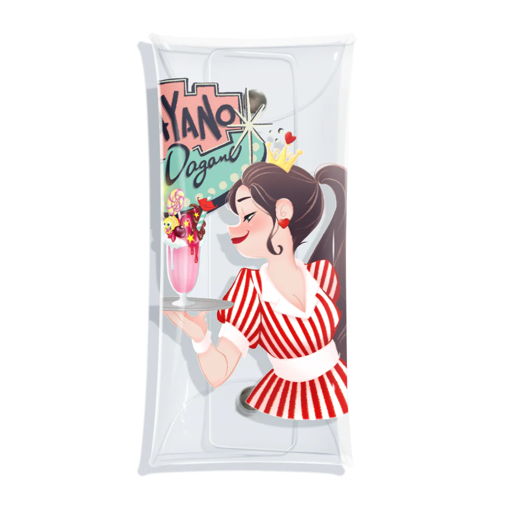 ayanodaganeのＤＩＮＥＲ ＤＡＧＡＮＥ Clear Multipurpose Case