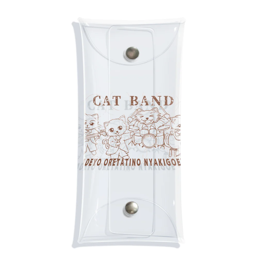 Tender time for OsyatoのCat Band~線画~ Clear Multipurpose Case