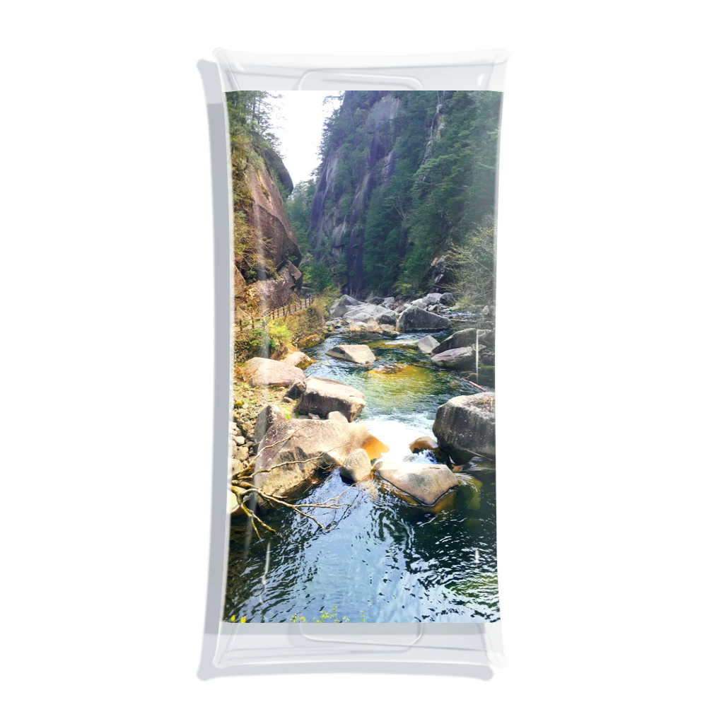 2929gawDesignShop358のRivers and waterfalls of nature Clear Multipurpose Case