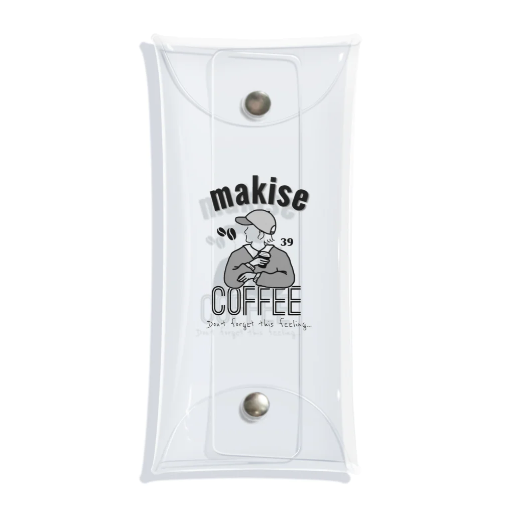 Makise COFFEE.のマキセコーヒー(ラテ美ちゃん) クリアマルチケース