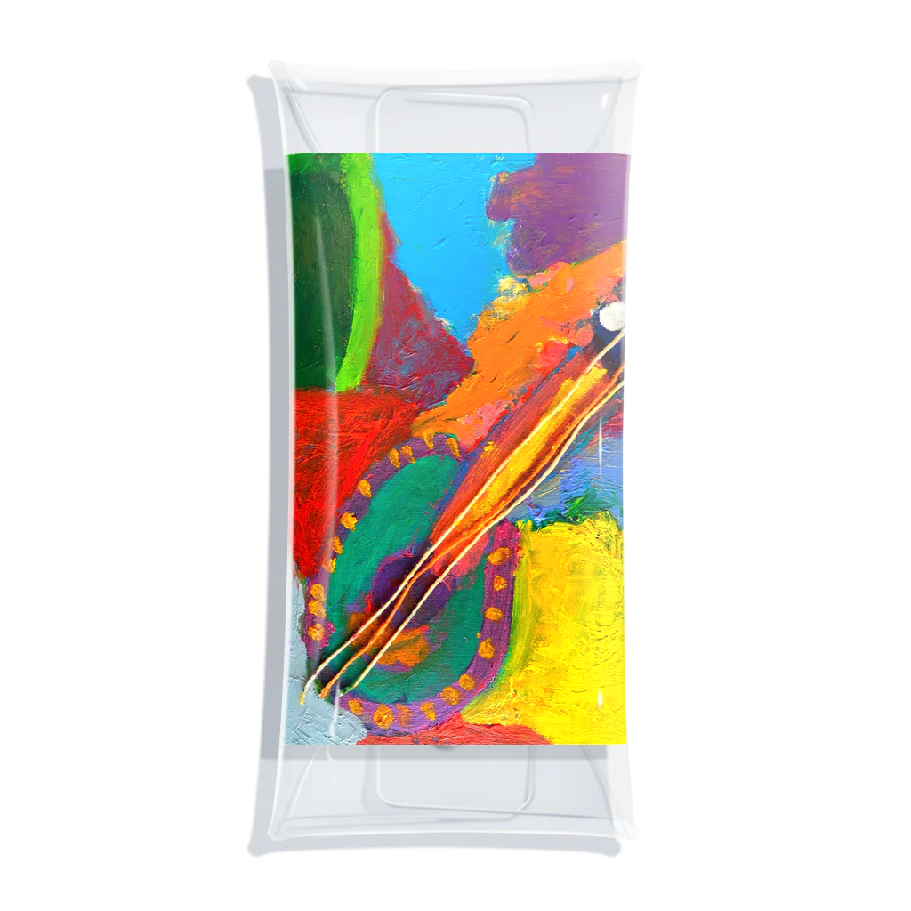 ムスメアートのOil art  Clear Multipurpose Case