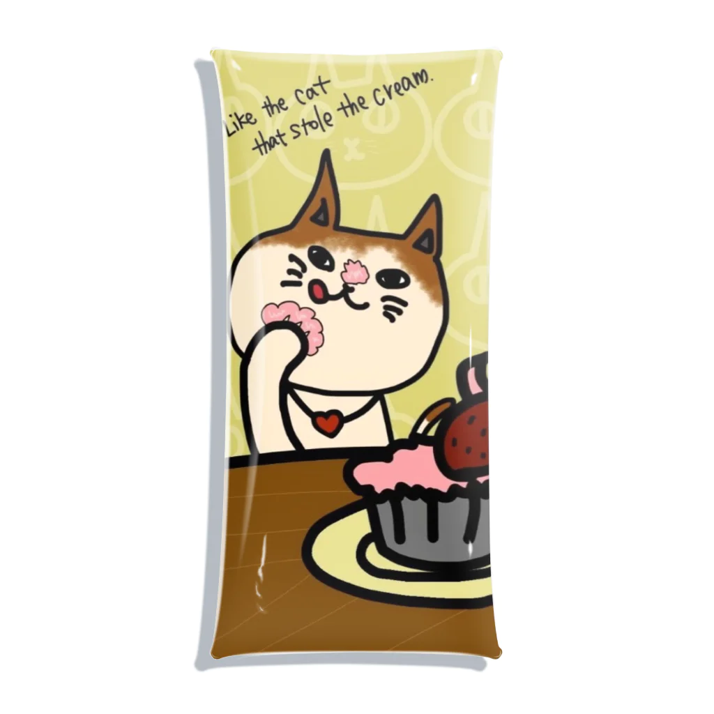 絵描きのunicoのLike the Cat Got the Cream クリアマルチケース