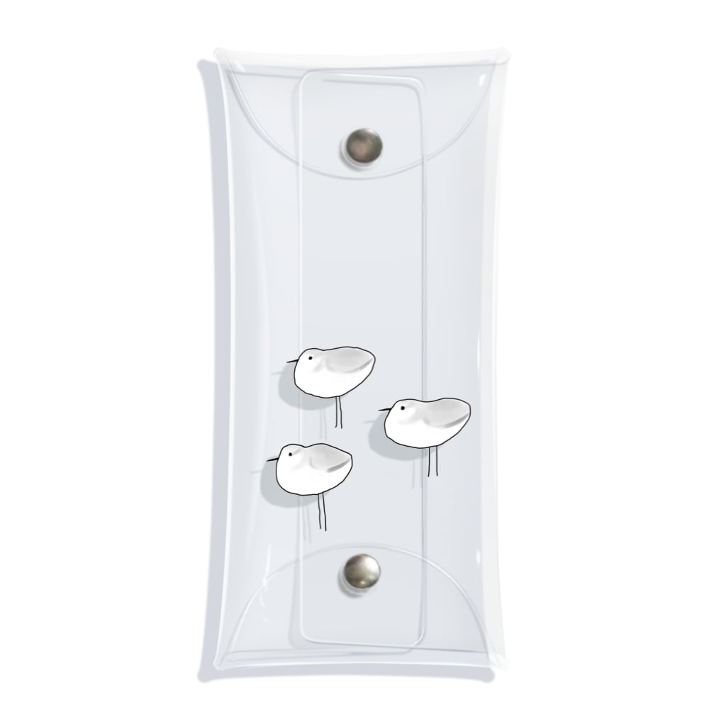 minatoriのミユビシギ Clear Multipurpose Case