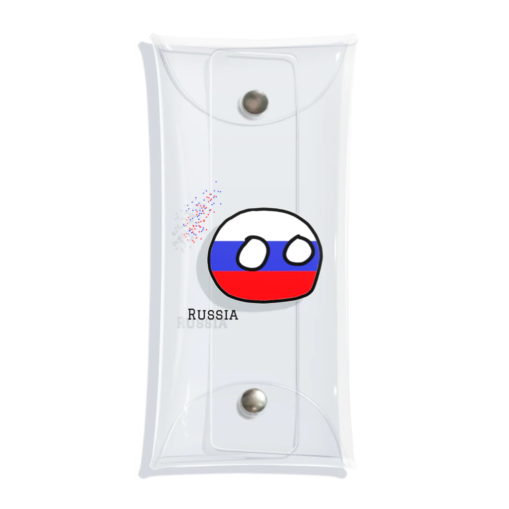 ポーランドボールSHOPのろしあ（Russia） Clear Multipurpose Case