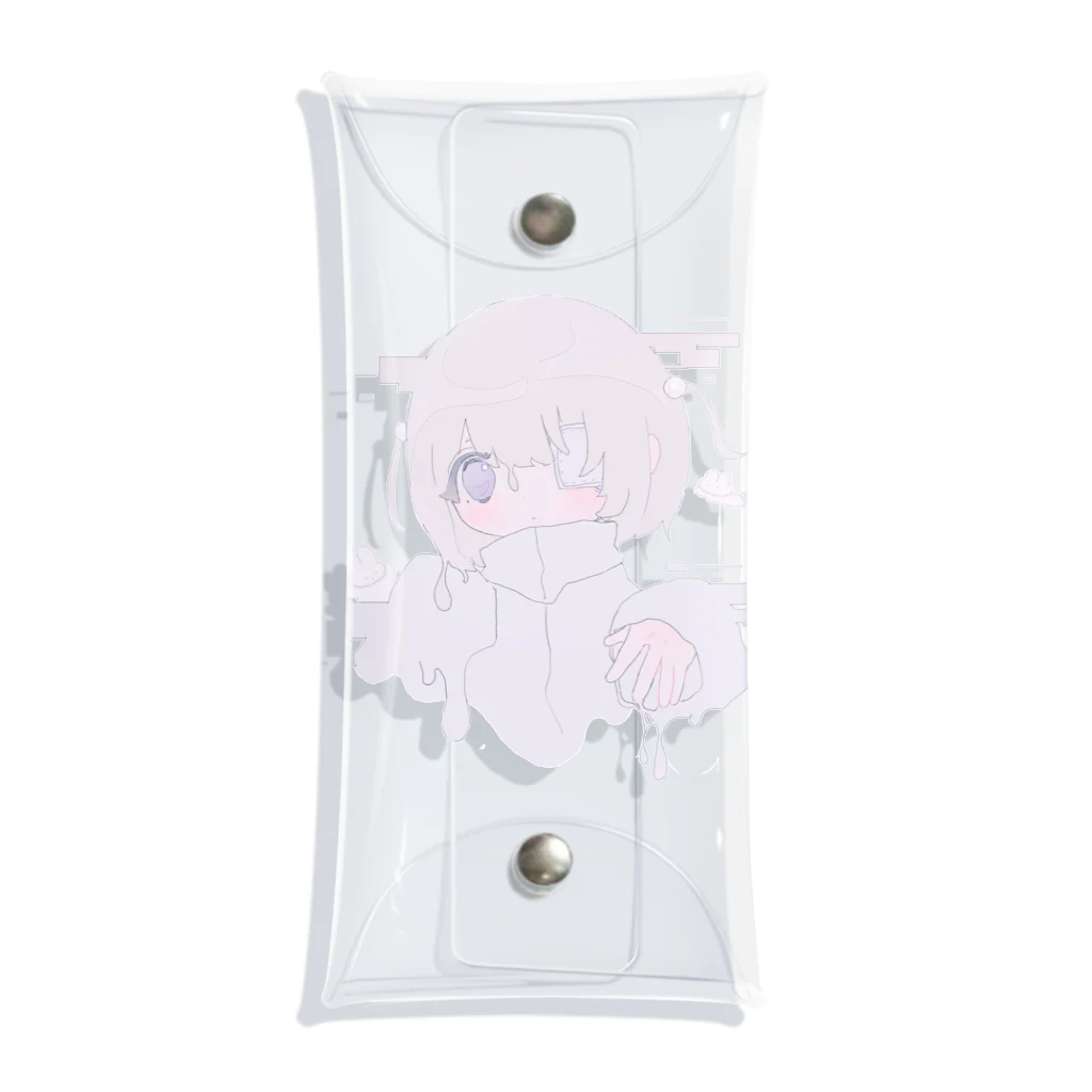 あさがお~(=^・ー・^)ノ☆のつ Clear Multipurpose Case