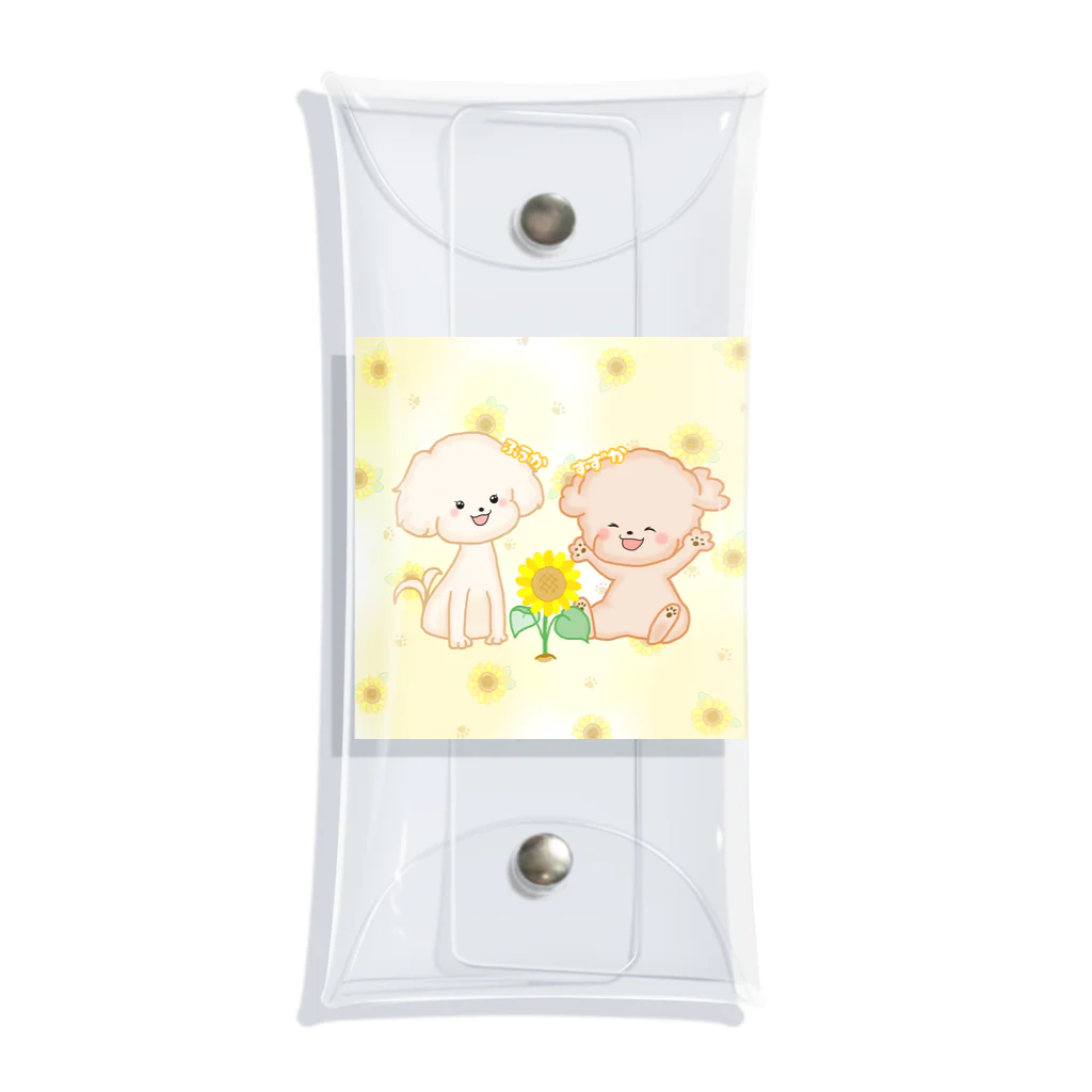 pote©o*  ハンドメイドドッグウェアの風香ちゃん 涼香ちゃん Clear Multipurpose Case