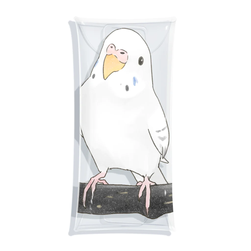 まめるりはことりのまったりセキセイインコちゃん【まめるりはことり】 Clear Multipurpose Case