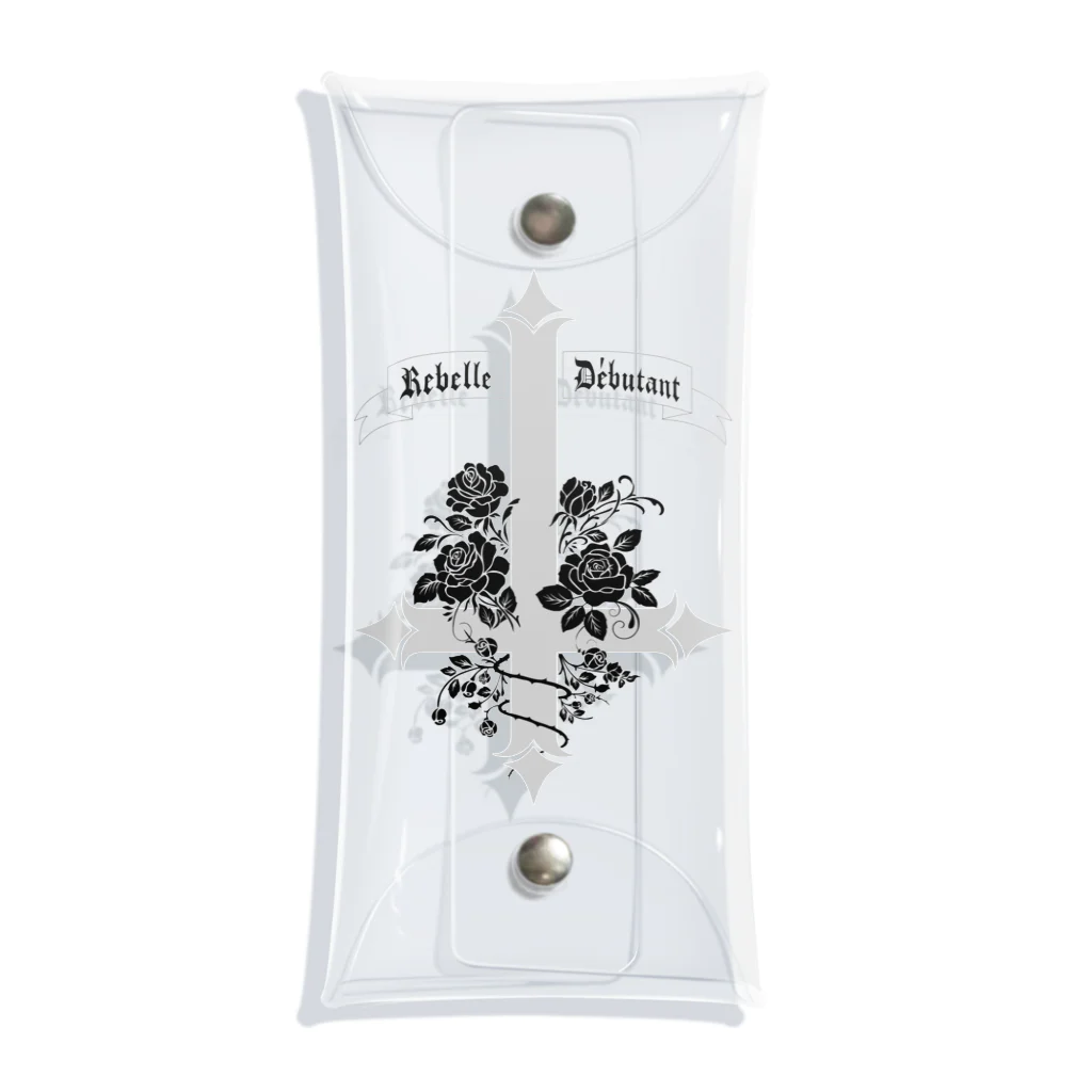 Rebelle DébutantのCroix inversée（淡色ver）アクセサリー Clear Multipurpose Case