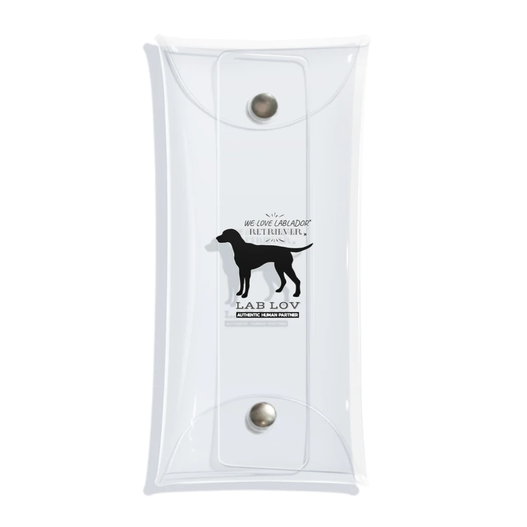 Black Labradors MatterのLAB LOV Clear Multipurpose Case