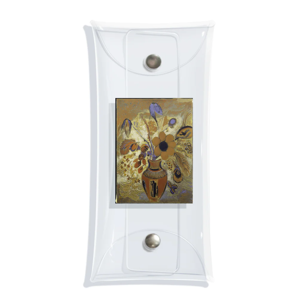 Masterpieceのオディロン・ルドン　/　花とエトルリアの花瓶　Etruscan Vase with Flowers 1900–1910 クリアマルチケース