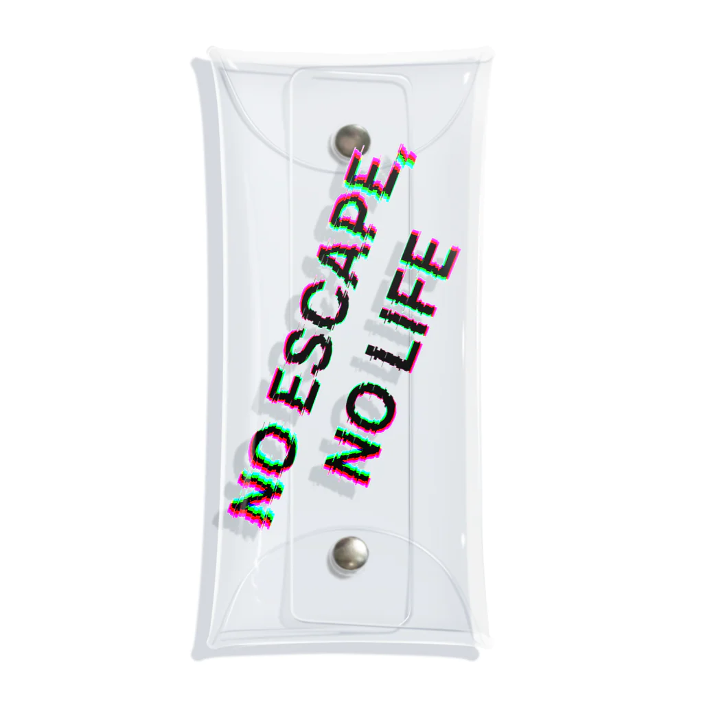 謎はないけど謎解き好きのお店のNO ESCAPE, NO LIFE Clear Multipurpose Case