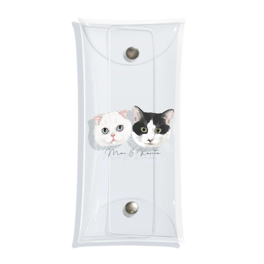 みきぞーん｜保護猫 ミッキー画伯と肉球とおともだちのMei&Kanta Clear Multipurpose Case