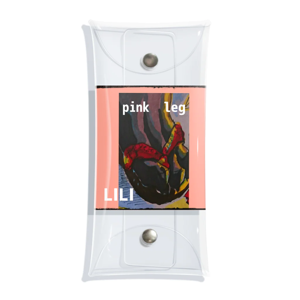 LILIの【pink  leg】LILI Clear Multipurpose Case