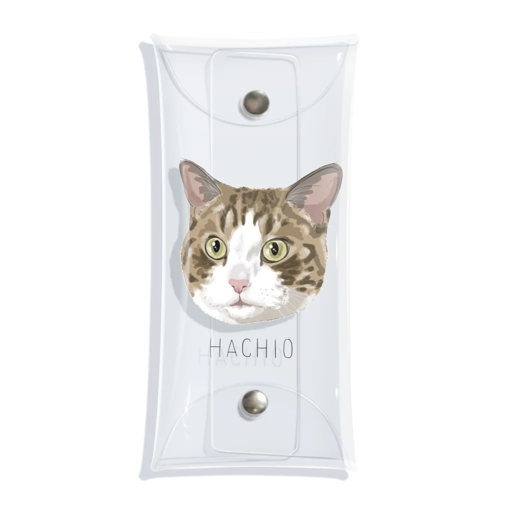 みきぞーん｜保護猫 ミッキー画伯と肉球とおともだちのhachio Clear Multipurpose Case