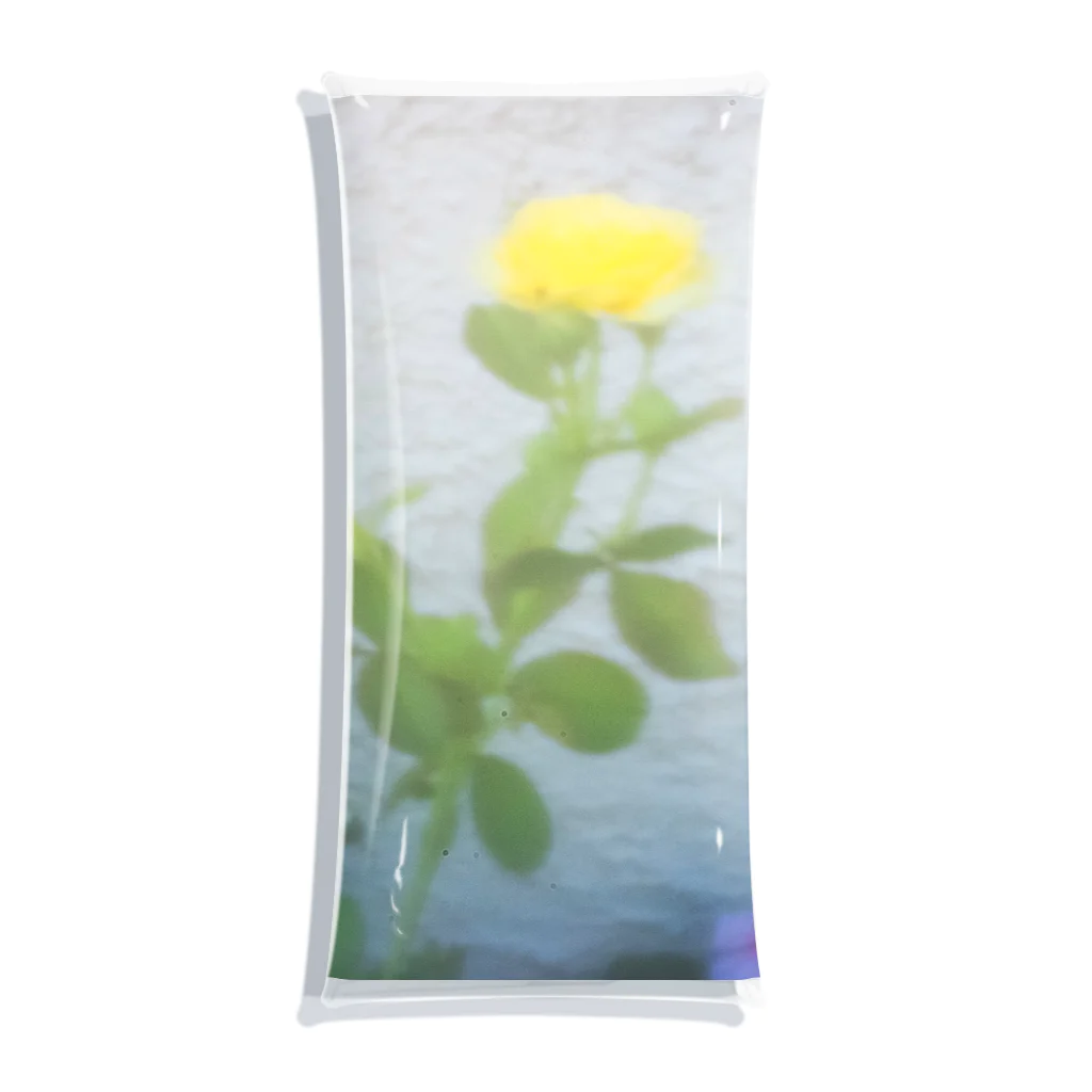 サチンカメラのピンホールの花 Clear Multipurpose Case