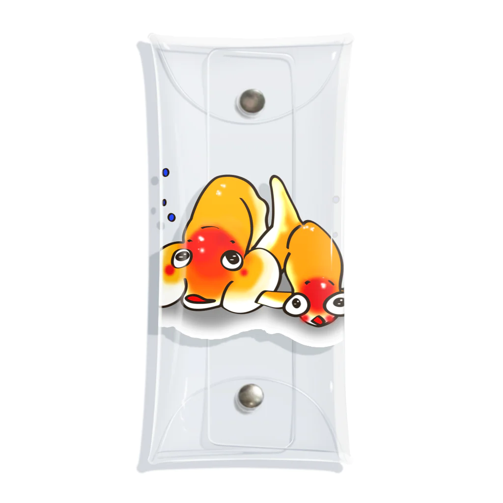 わっちゃんデザインスタジオの「まめまめ水族館」まめとてんちゃん Clear Multipurpose Case