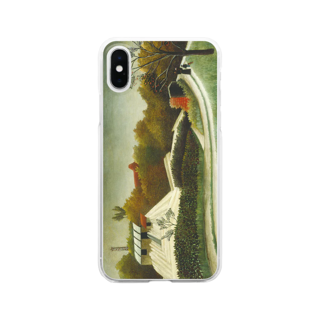 SONOTENI-ARTの029-003　アンリ・ルソー　『パリ郊外の製材所』　クリア　スマホケース　iPhone XS/X専用デザイン　CC2 Clear Smartphone Case