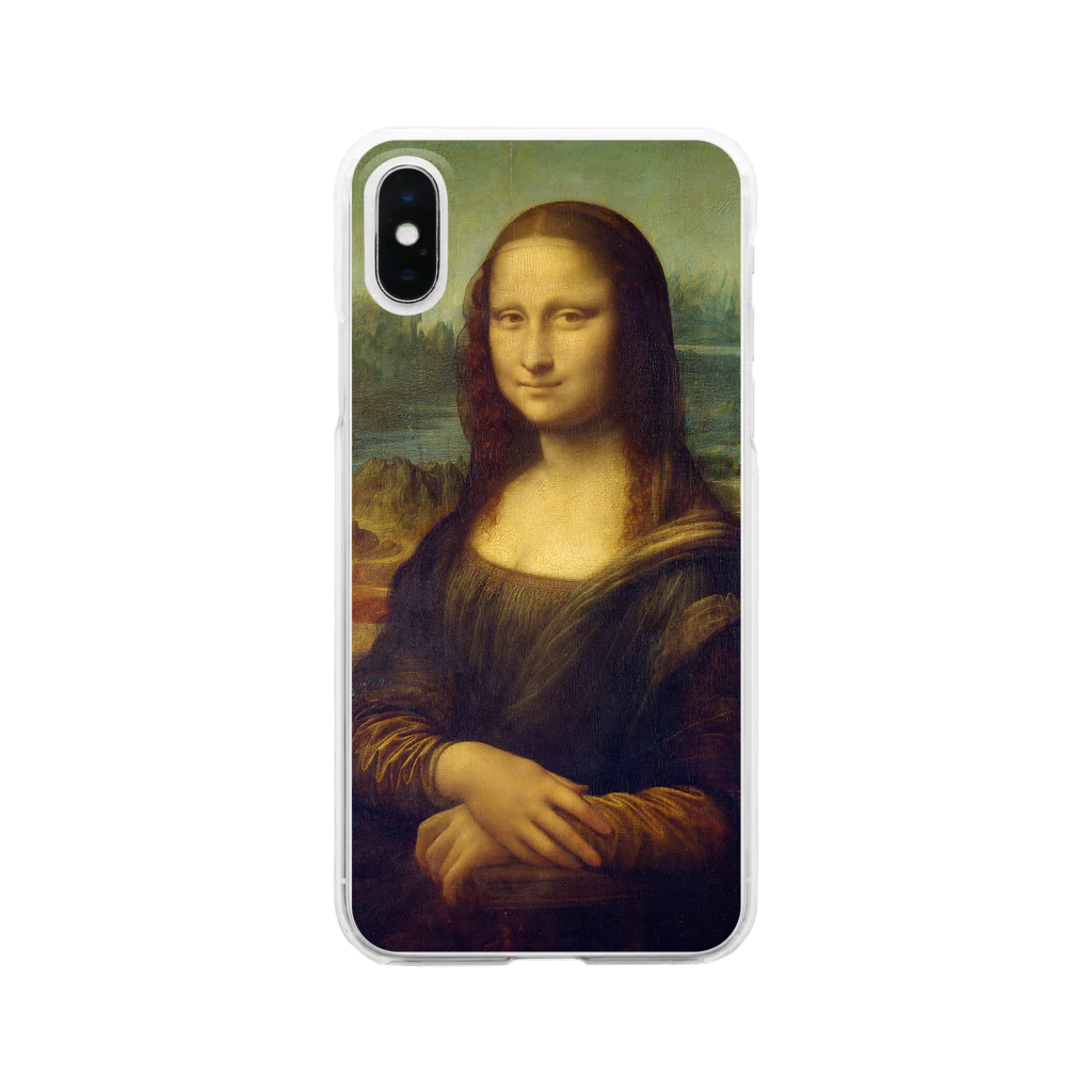 SONOTENI-ARTの018-001　レオナルド・ダ・ヴィンチ　『モナ・リザ』　クリア　スマホケース　iPhone XS/X専用デザイン　CC2 Clear Smartphone Case