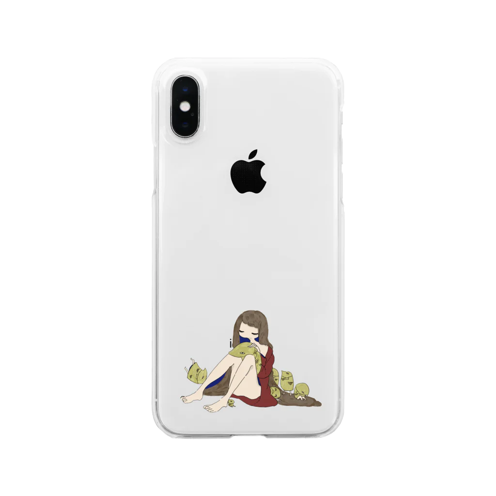 おやすみのファラオ君と女 Clear Smartphone Case