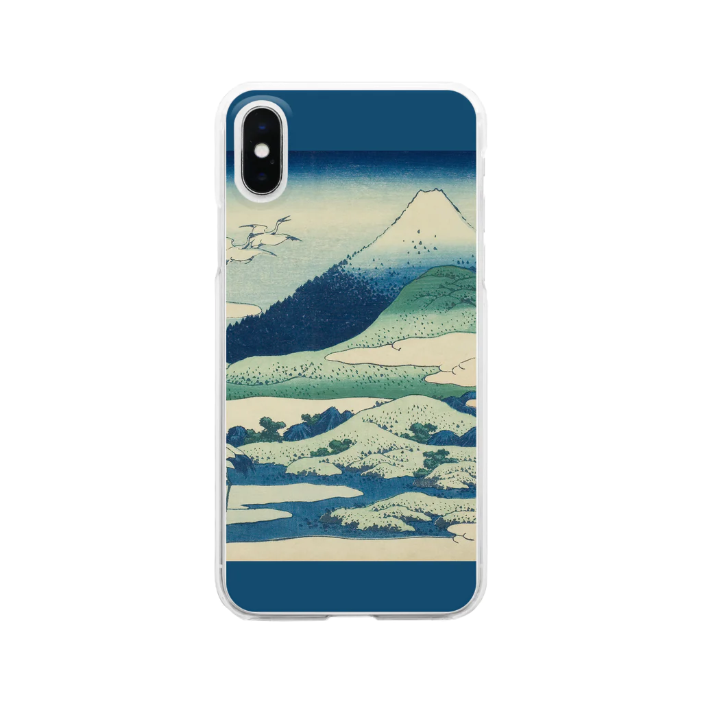 SONOTENI-ARTの003-013　葛飾北斎　『富嶽三十六景　相州梅澤左』　クリア　スマホケース　iPhone XS/X専用デザイン　CC2 クリアスマホケース