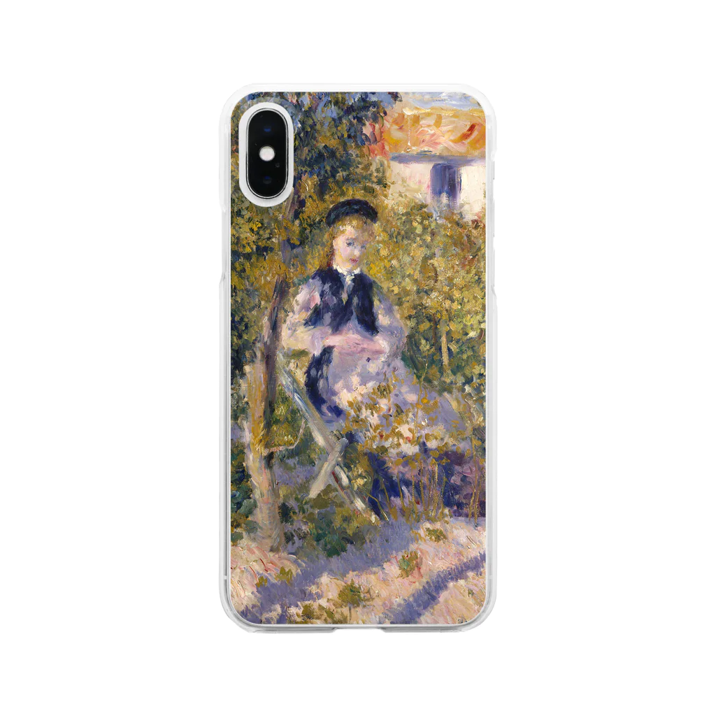 SONOTENI-ARTの016-007　ルノワール　『庭のニニ (ニニ・ロペス)』　クリア　スマホケース　iPhone XS/X専用デザイン　CC2 Clear Smartphone Case