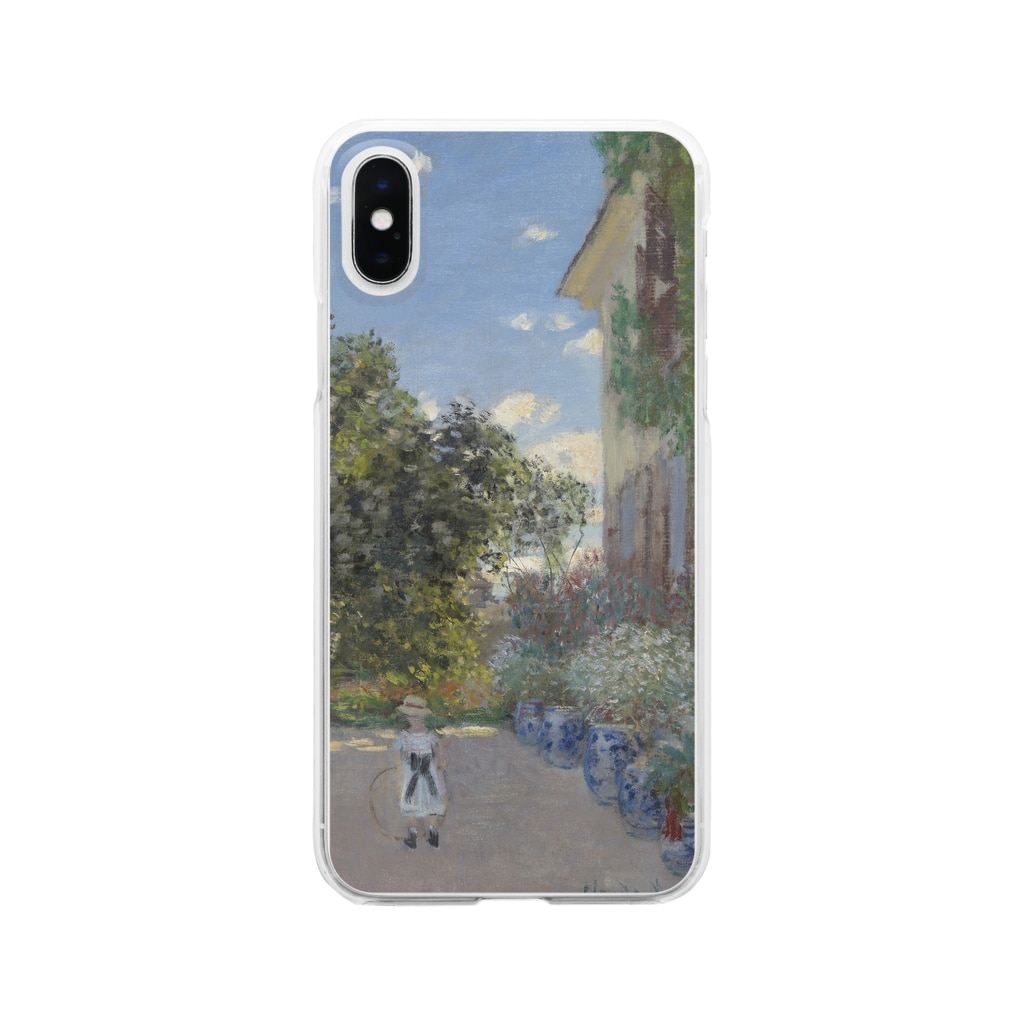 SONOTENI-ARTの004-031　クロード・モネ　『アルジャントゥイユの画家の家』　クリア　スマホケース　iPhone XS/X専用デザイン　CC2 Clear Smartphone Case