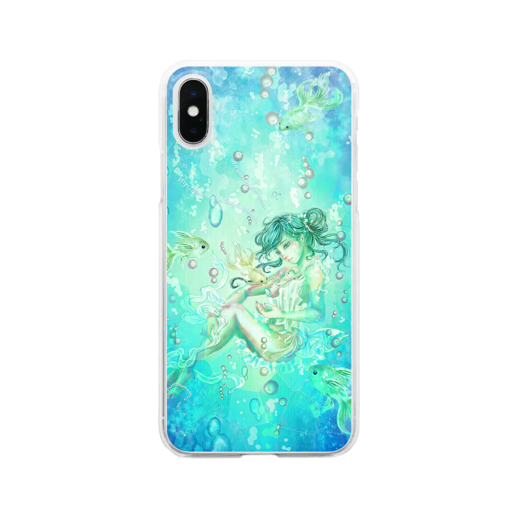 智乃-chino-のシュノーケリング Clear Smartphone Case