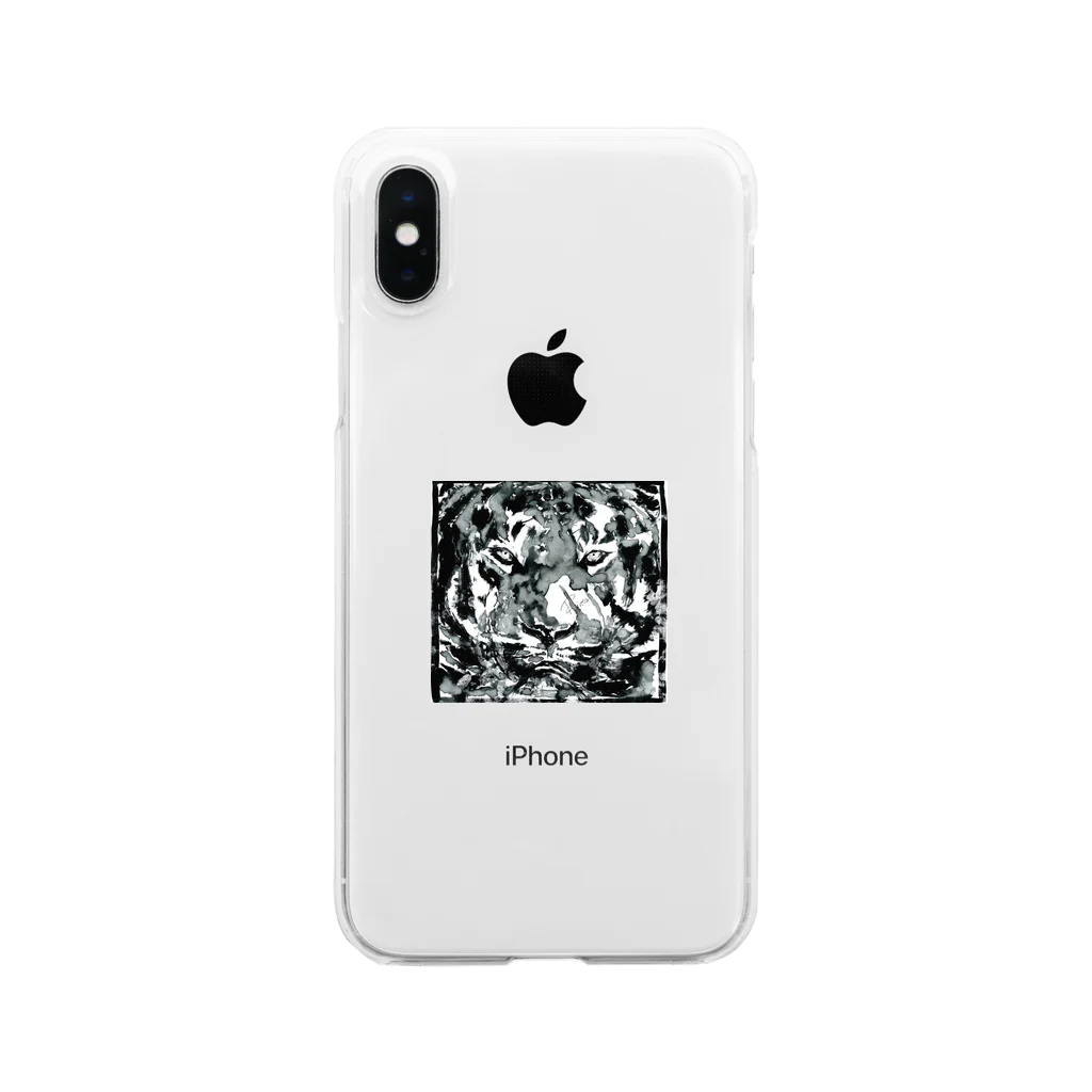 Ritta.Shop!のRitta.オリジナル虎■ Clear Smartphone Case