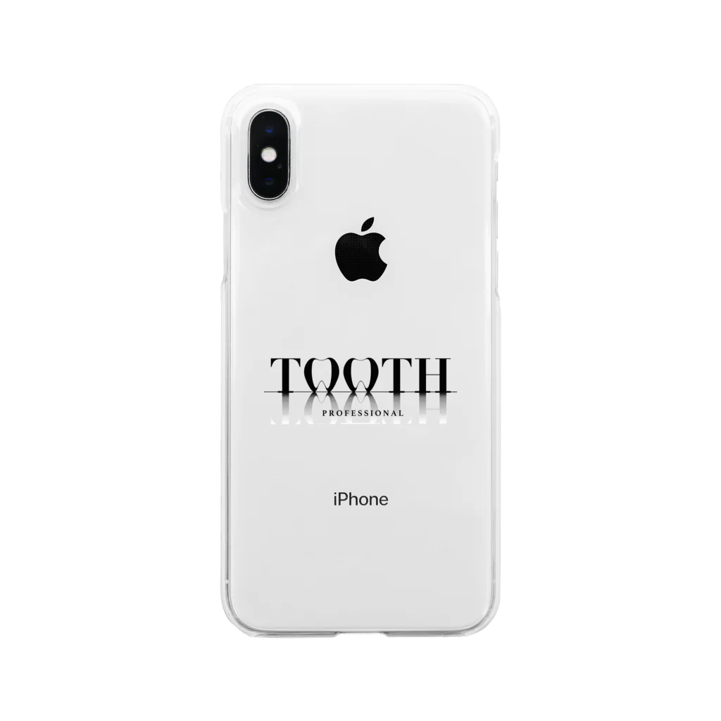 KAAK studioのTooth logo クリアスマホケース