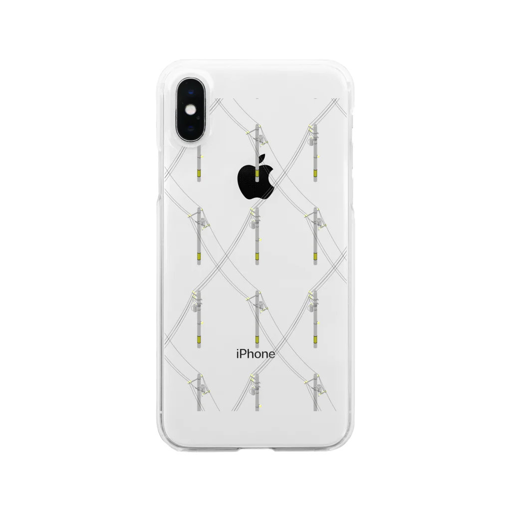 Daphneの電信柱(透明) Clear Smartphone Case