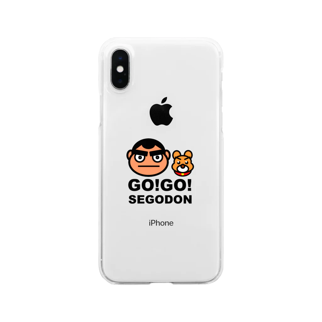 KAGOSHIMA GO!GO!PROJECT | 鹿児島 ゴーゴープロジェクトの【GO!GO! SEGODON/ゴーゴー西郷どん】 Clear Smartphone Case