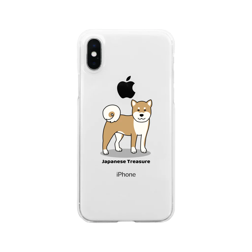 efrinmanのshiba1 Clear Smartphone Case