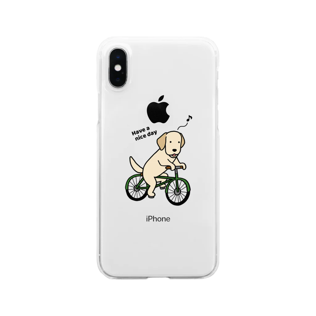 efrinmanのbicycleラブ イエロー Clear Smartphone Case