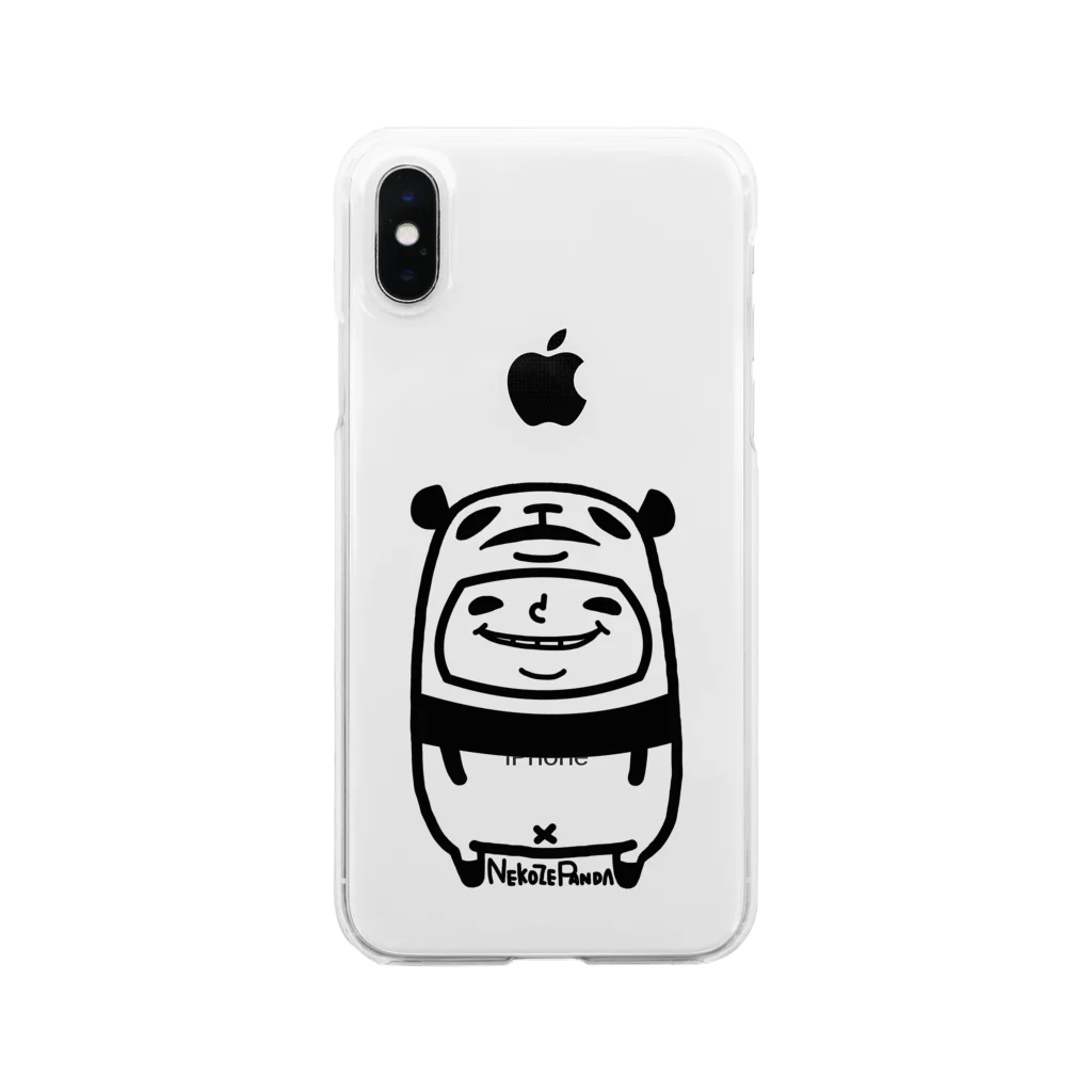 NEKOZE PANDAのねこぜパンダと少年 Clear Smartphone Case