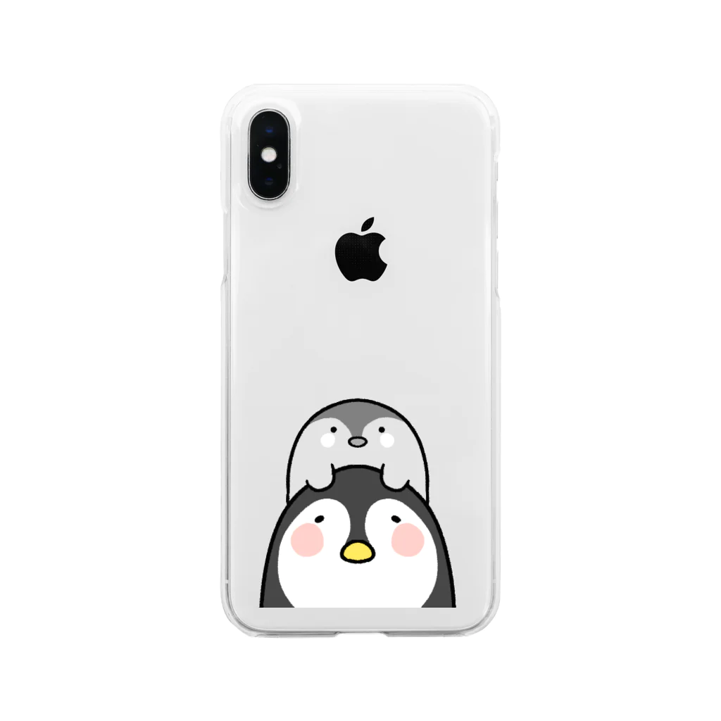 ちとせあめのペンギンさん親子 Clear Smartphone Case