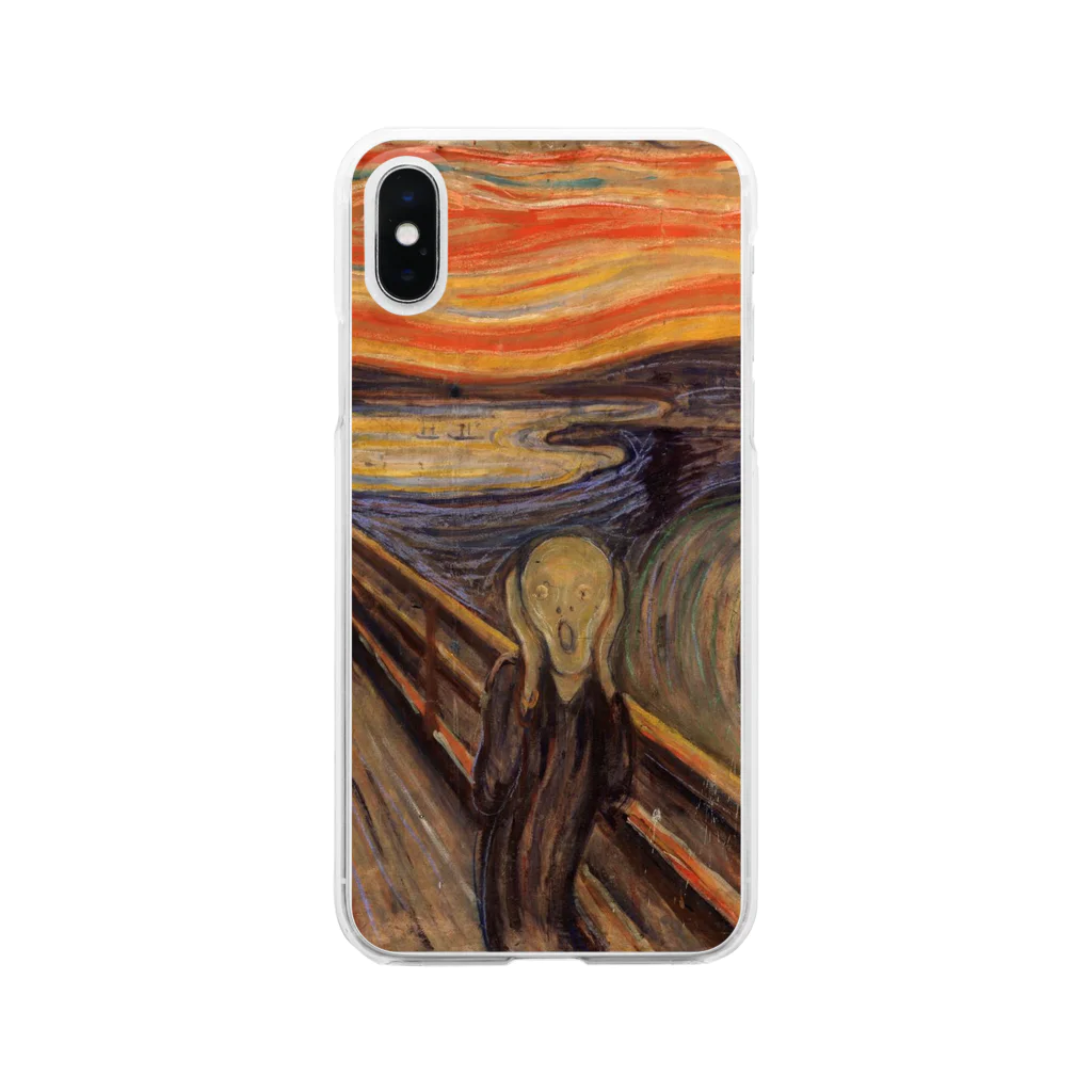 Art Baseのムンク / 叫び / The Scream / Edvard Munch /1893 Clear Smartphone Case