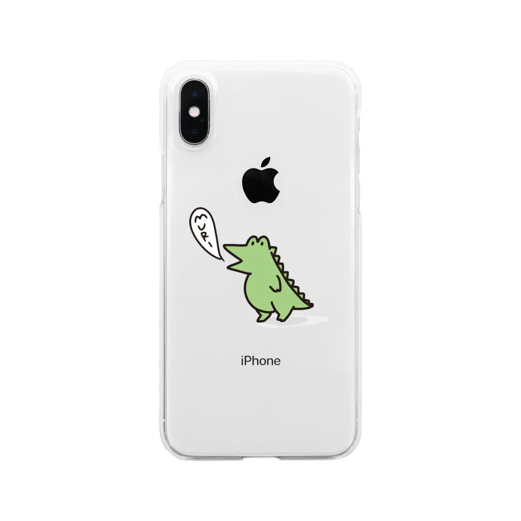 cheese macaroni.のわにぶちさんのムリスマホケース Clear Smartphone Case